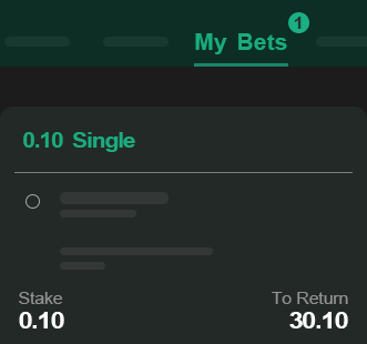 My Bets Single Bet Image